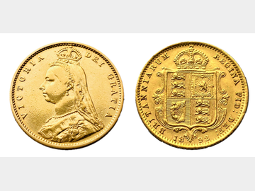 1892 VICTORIA JUBILEE HALF SOVEREIGN