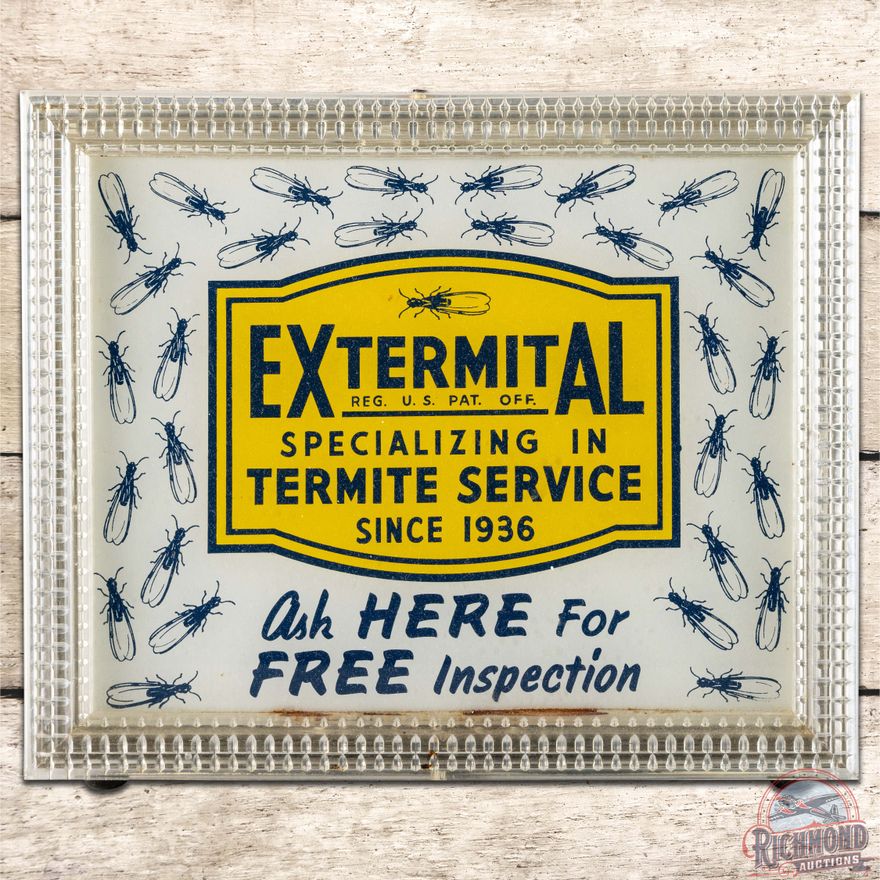 Extermital Termite Service Lighted Countertop Advertising Sign