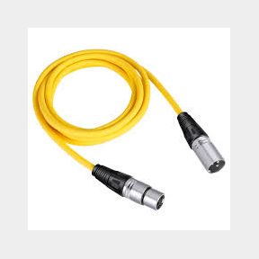 Tecnix 5m XLR-XLR Microphone Cable - YEL - Bar 9900850168923 - 51748/14959