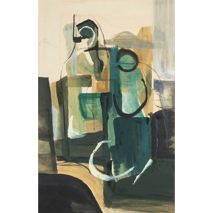Zdzisław Stanek | Martwa natura z butelkami, ok. 1955-56 r.