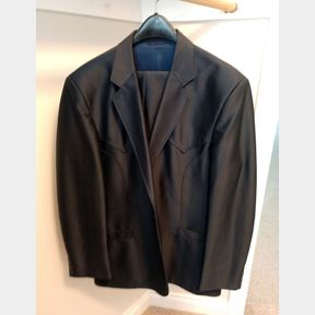 Vintage Kenny Rogers Tailored Western Suit Jacket & Pants 46L