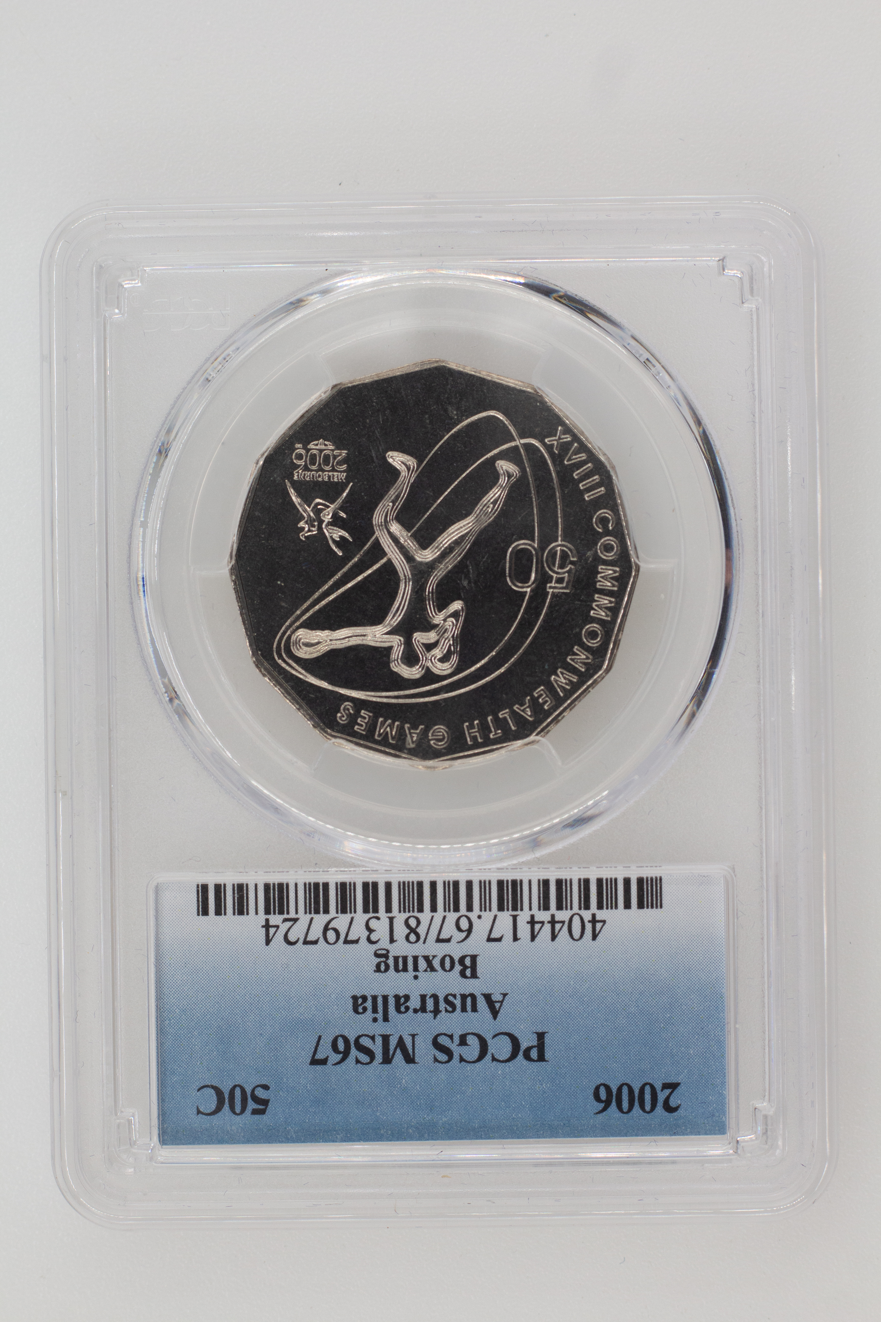 2006 Australia Fifty Cent, 50c Boxing PCGS - MS67 -724