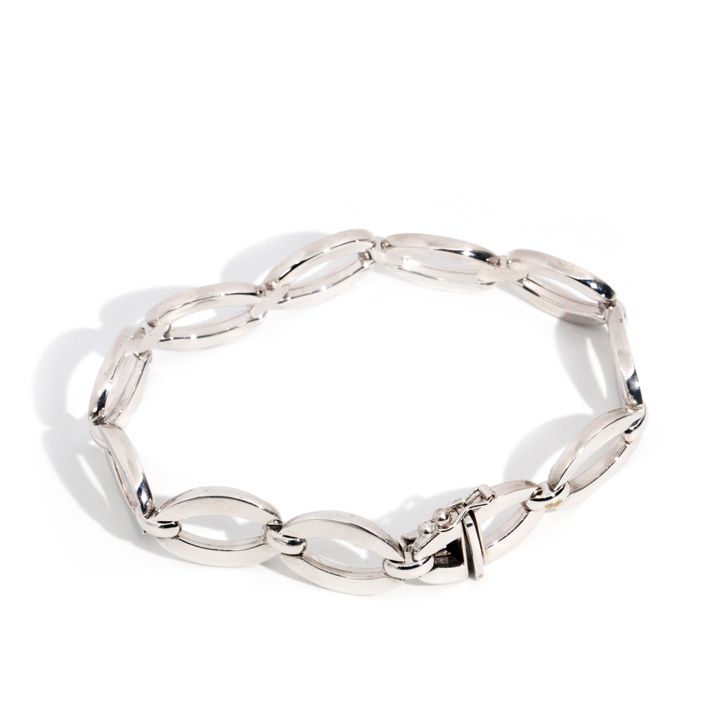 9 Carat Gold Oval Link Bracelet