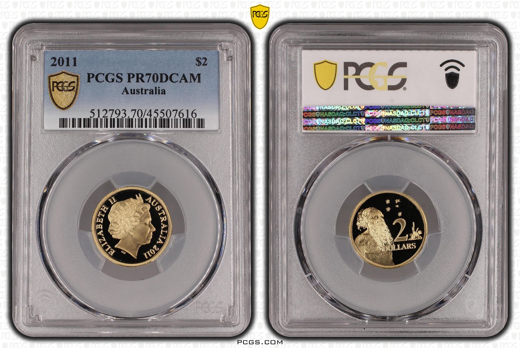 2011 Australia Two Dollar, $2 Proof PCGS - PR70DCAM POP 1/0 -616