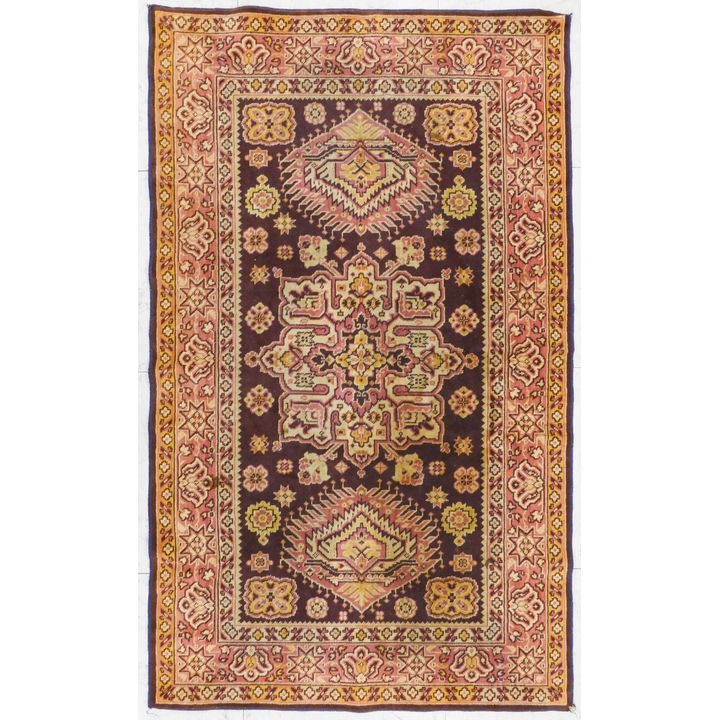 Vintage Machine Made Persian Style Mat- 2x3.5'