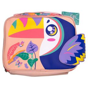 Mimbee Toucan Lunch Bag Colourful Toucan print with a wing accent |