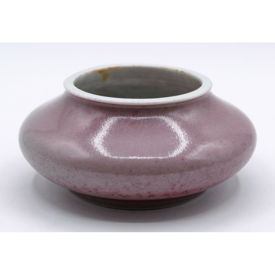 Chinese Peachbloom Brush Washer 5'' - Some minor chipping