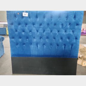 MaI Lifestyle - Sweet Dreams Velvet Tufted Headboard - Navy Blue - Queen