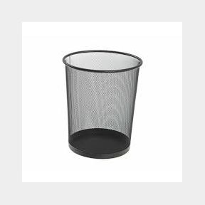 SDS: M900 Wire Mesh Metal Round Waste Bin Black -