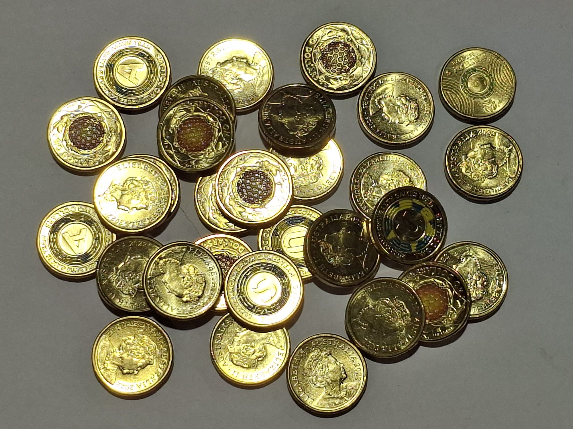 Collection Of Coloured $2 Coins