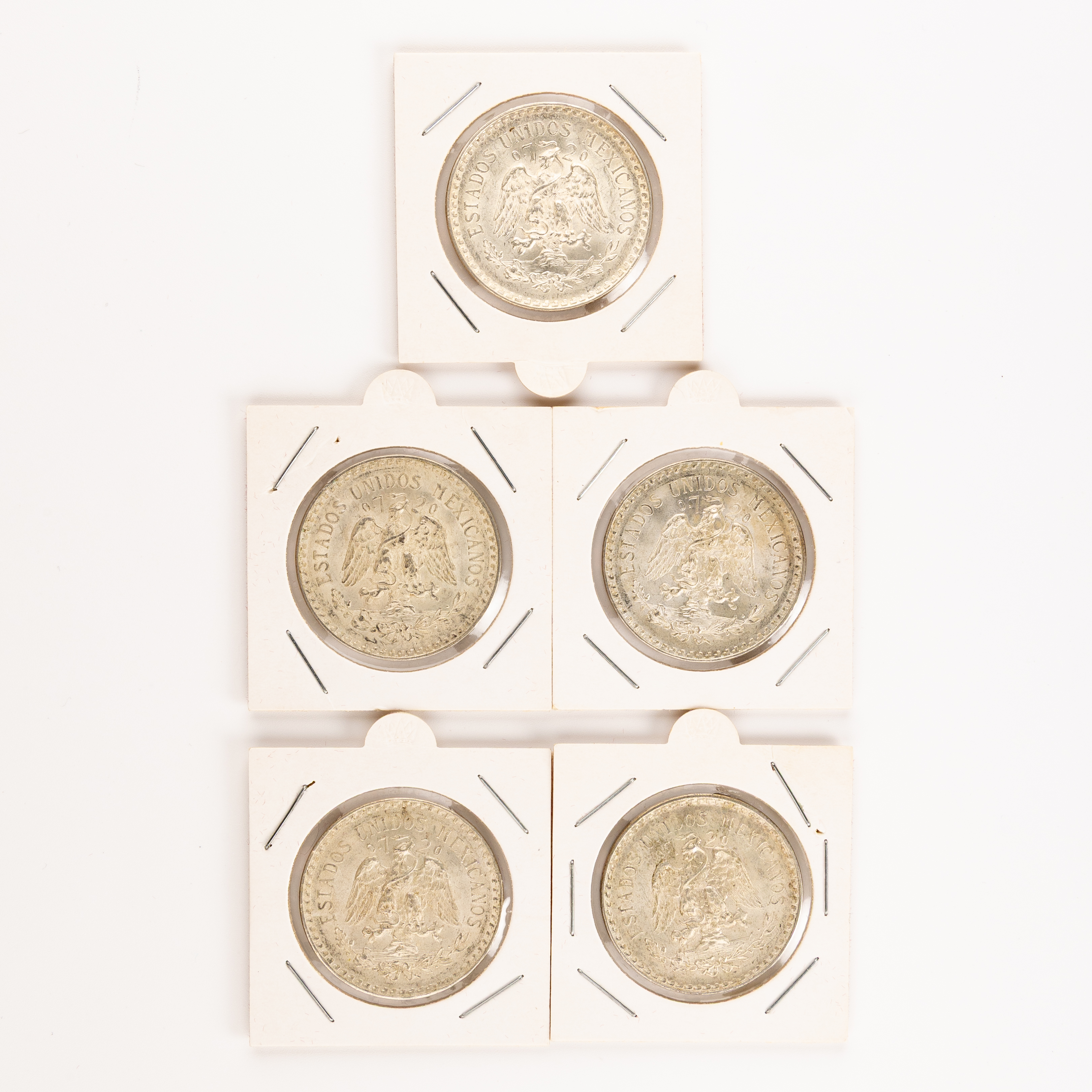 Mexico, Peso, 1944 - 1945, EF - UNC