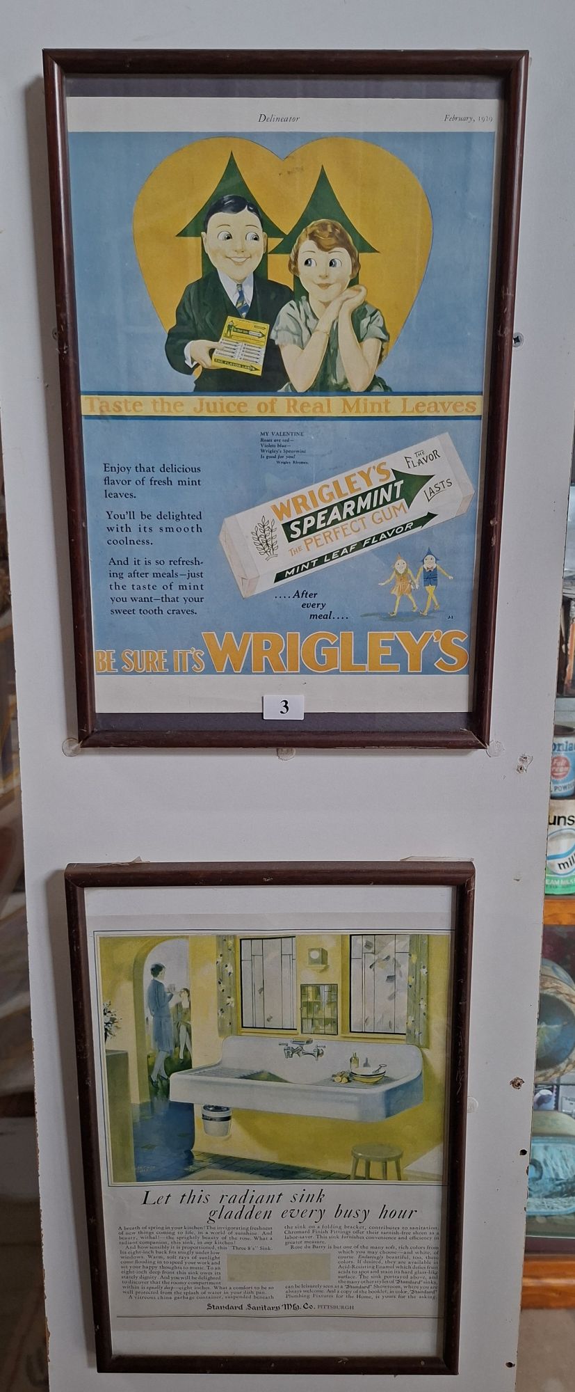 3 · FRAMED ADVERTISMENTS