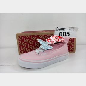 VANS AUTHENTIC ELASTIC LACE - Q1C - CHALK PINK/TRUE WHITE - KIDS 12