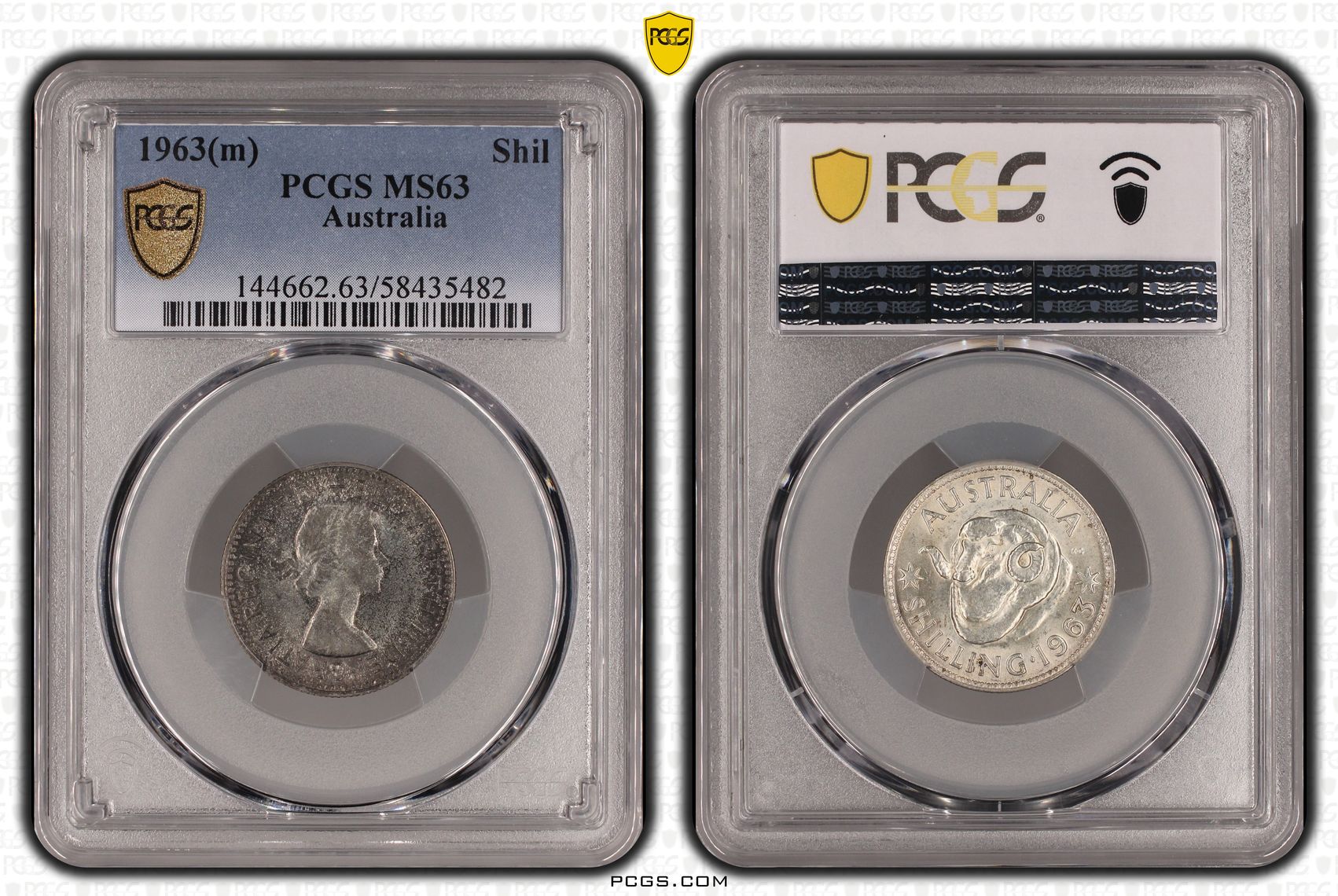 282 · Shilling, 1963(m), PCGS MS63