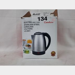 CONDERE 2 LITRE CORDLESS ELECTRIC KETTLE - STAINLESS STEEL - 2000W 2L FAST BOILING KETTLE WITH BASE PLATE