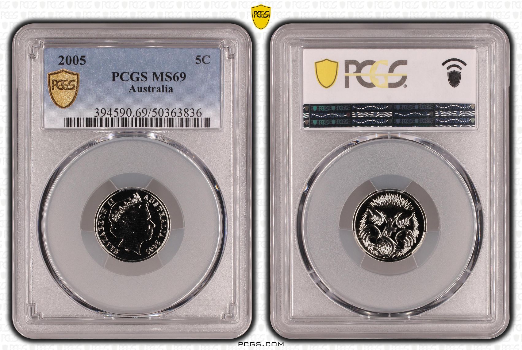 Five Cent, 2005, PCGS MS69