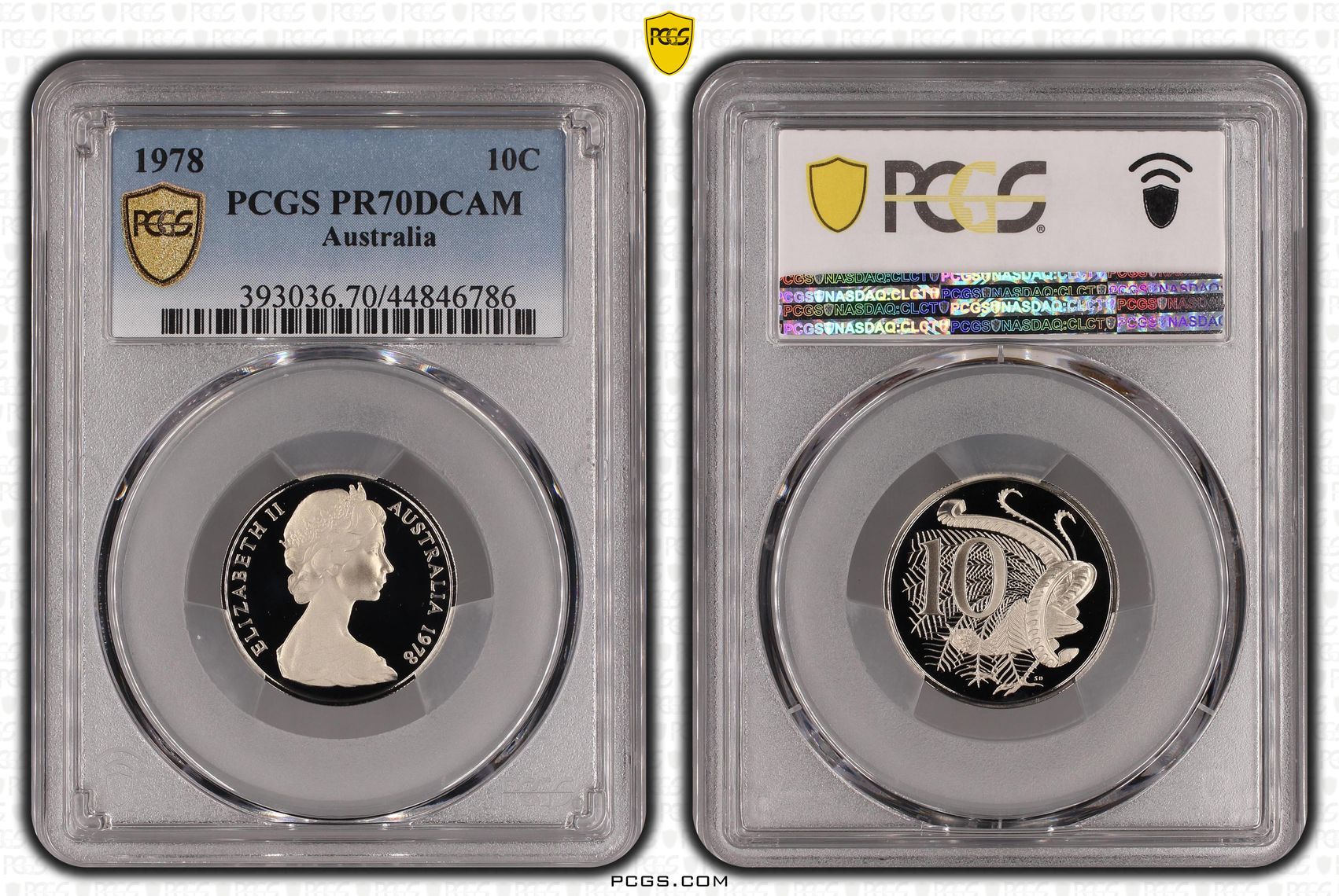 Pop 14/0, Ten Cent, 1978, Pcgs Pr70dcam