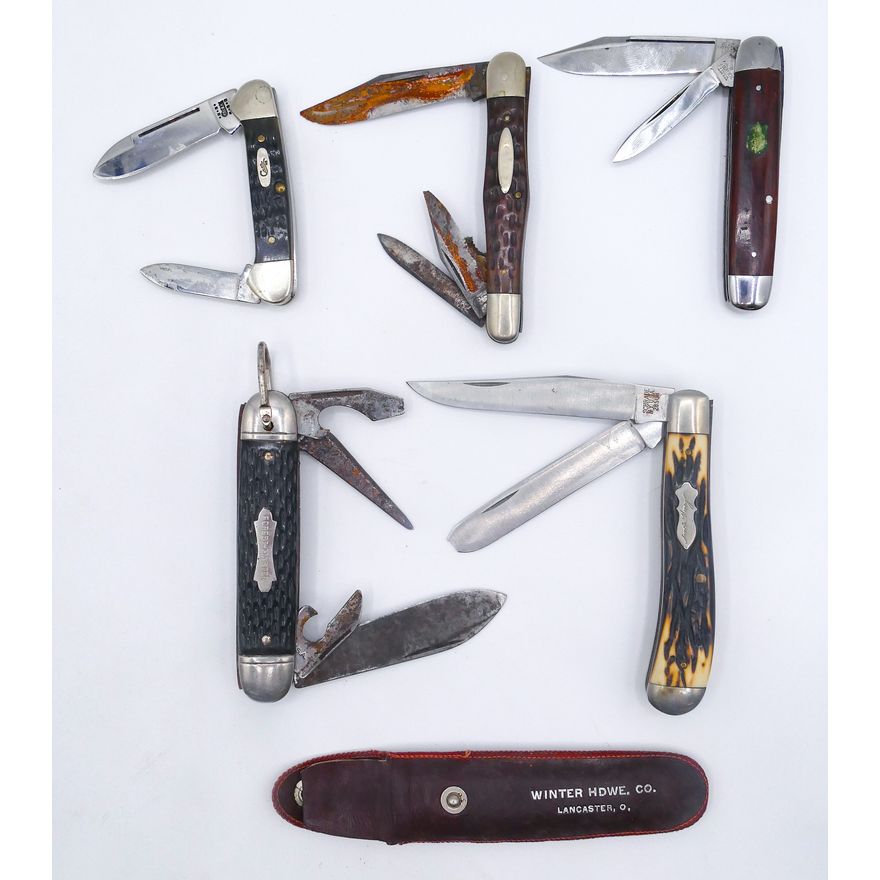 2 Boxes Vintage Pocket Knives - Case, etc.