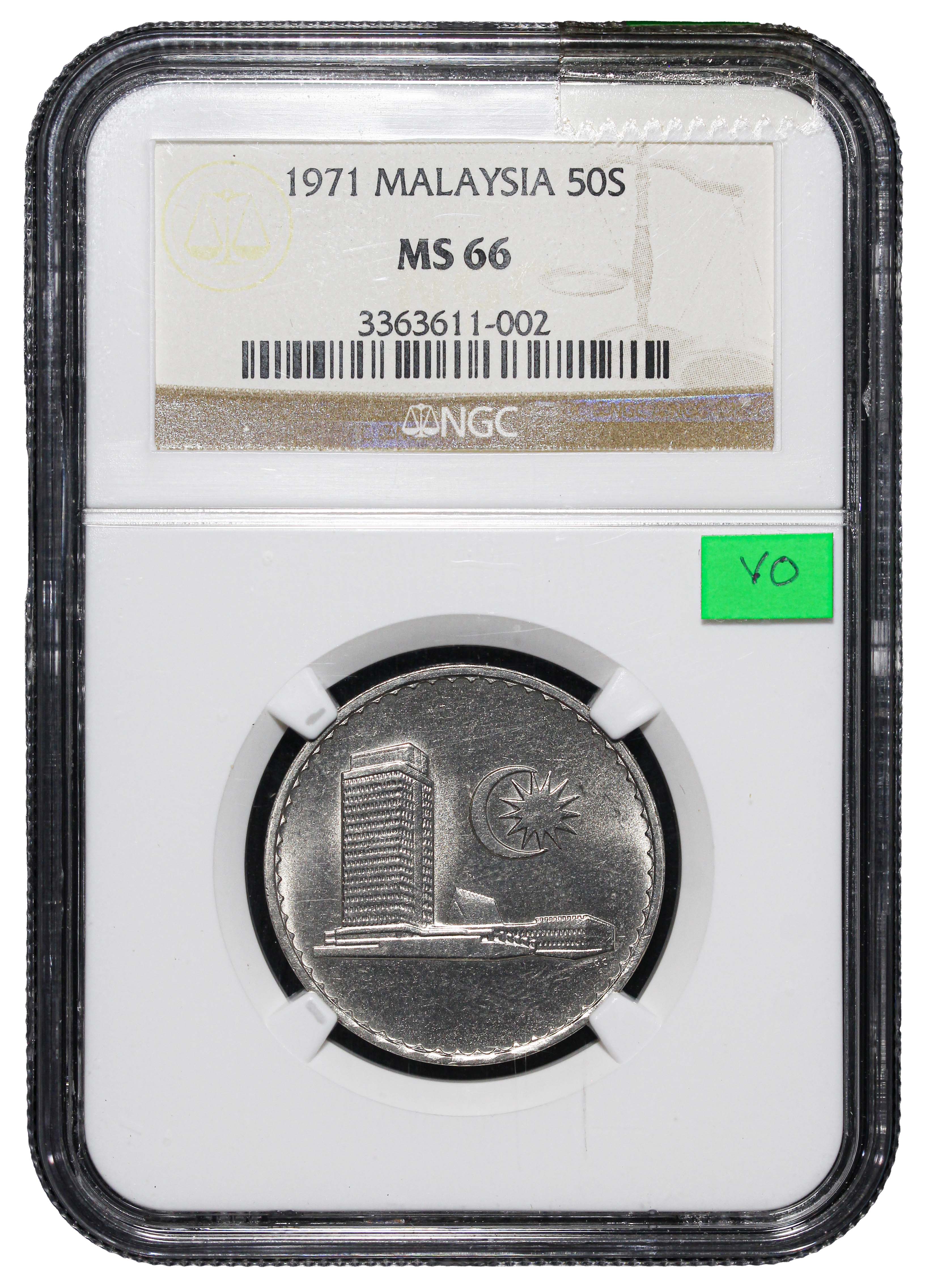 Malaysia, 1971, 50 Sen, NGC MS66. | Unique World Coin Sdn Bhd