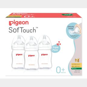 Pigeon SOfTouch Triple Pack 0+ Months 160ml | 51743/10062 AS B2 (S1)