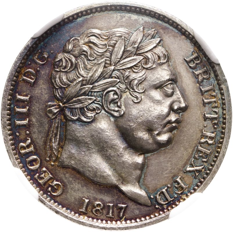 United Kingdom, George III, 1817 Silver Shilling, Proof
