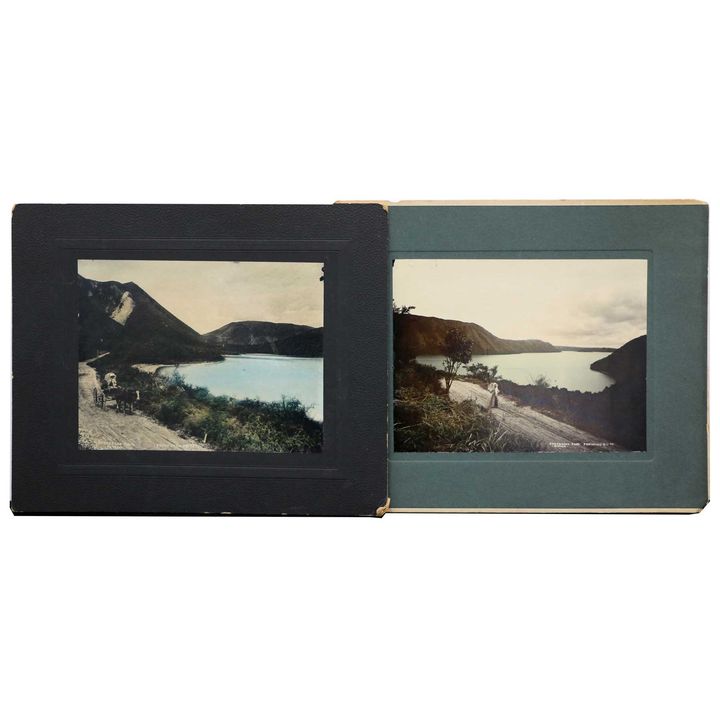 PARKERSON, C. [photographer] - Two hand coloured photographs