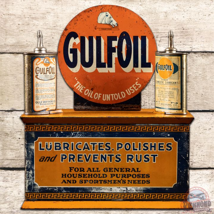 Early Gulf Oil Handy Oiler Can Display "The Oil of Untold Uses" - 7.5