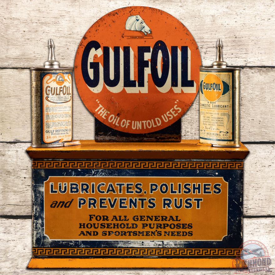 Early Gulf Oil Handy Oiler Can Display "The Oil of Untold Uses" - 7.5