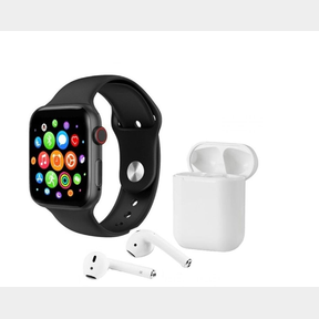 SMART WATCH Y68 WITH I12 TWS WIRELESS BLUETOOTH EAR PODS - WHITE