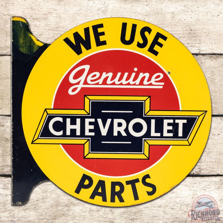 We Use Chevrolet Genuine Parts DST Flange Sign