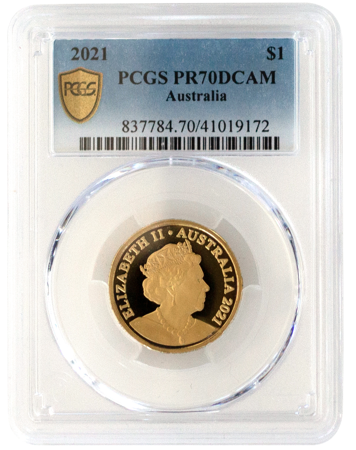 Elizabeth II, One Dollar, 2021, PR70DCAM