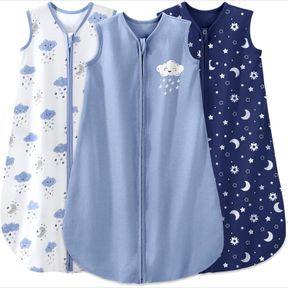 YOOFOSS BABY SLEEP SACK 0-6 MONTHS BABY WEARABLE BLANKET 100% COTTON 2-WAY ZIPPER TOG 0.5 TODDLER SLEEPING SACK 3, LIGHTWEIGHT SLE