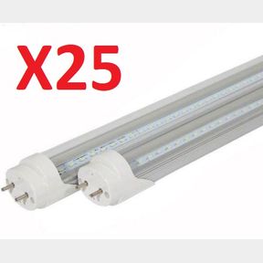 (25) SOLIDFIRE LED 4FT T8 TUBES T-8 18W (60 W ) CLEAR