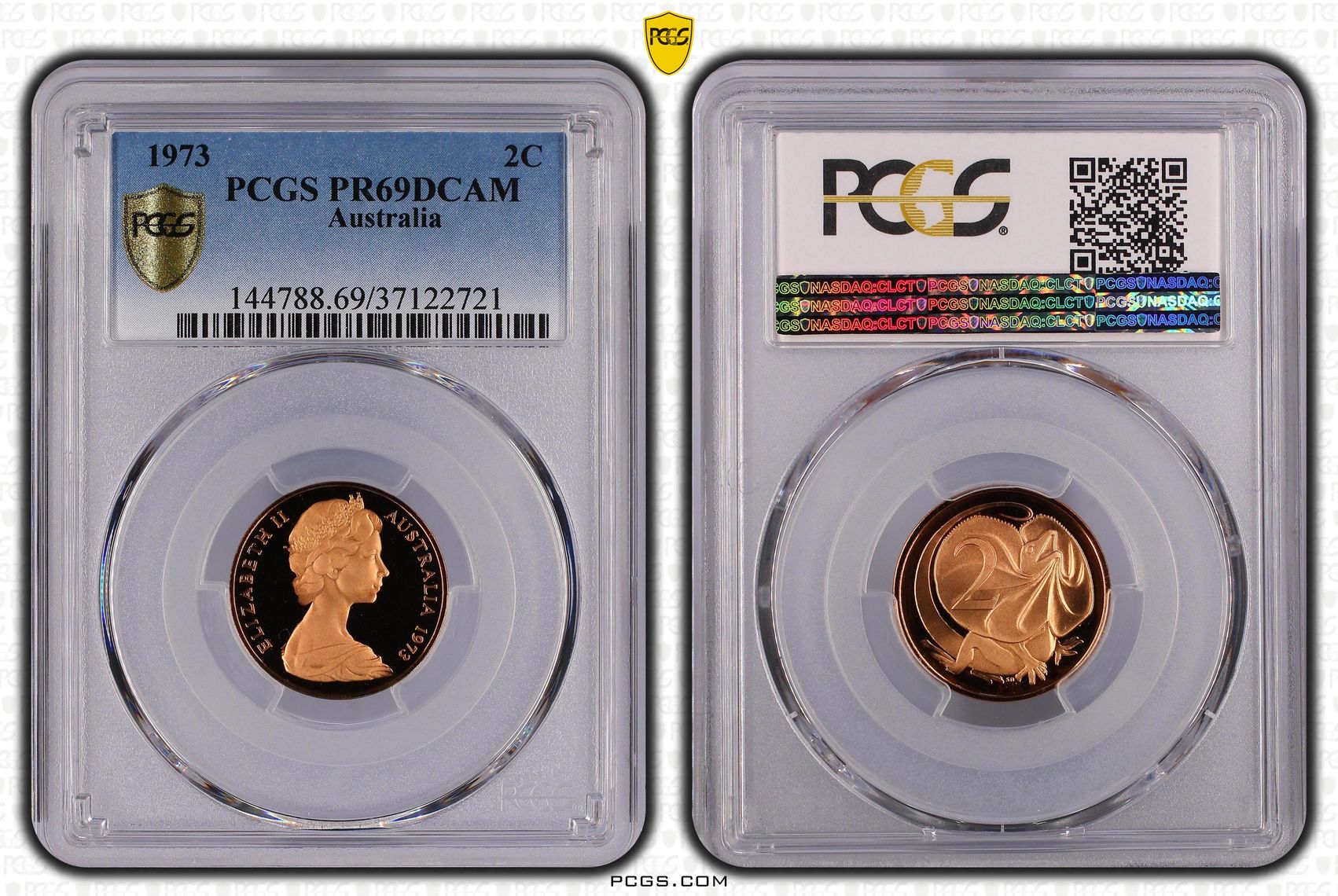 28 · 1973 Australia Two Cent, 2c Proof PCGS - PR69DCAM -721