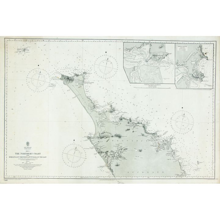 Admiralty Hydrographic Office 'New Zealand. The Northern Coast from Hokianga.'
