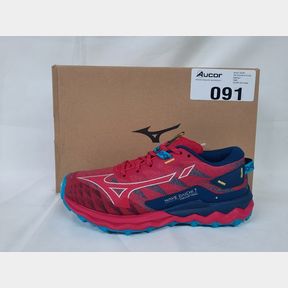 MIZUNO WOMEN S WAVE DAICHI 7 TRAIL RUNNING SHOES - JAZZY - RED - WOMEN UK 5 ADVANCED -