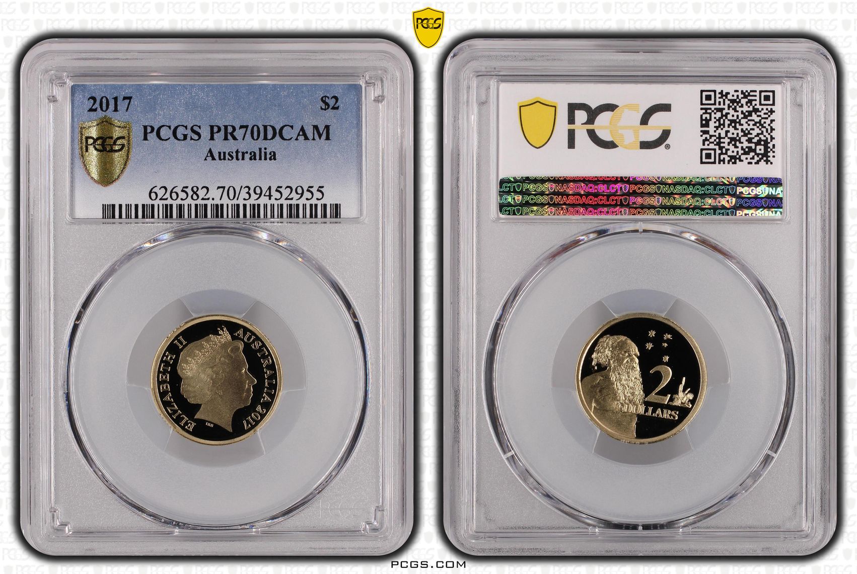2017 Australia Two Dollar, $2 PCGS - PR70DCAM POP 44/0 -955