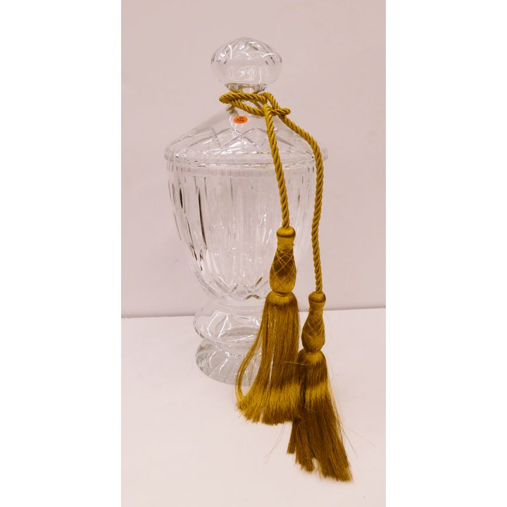 Large Cut Crystal Covered Urn- 19''