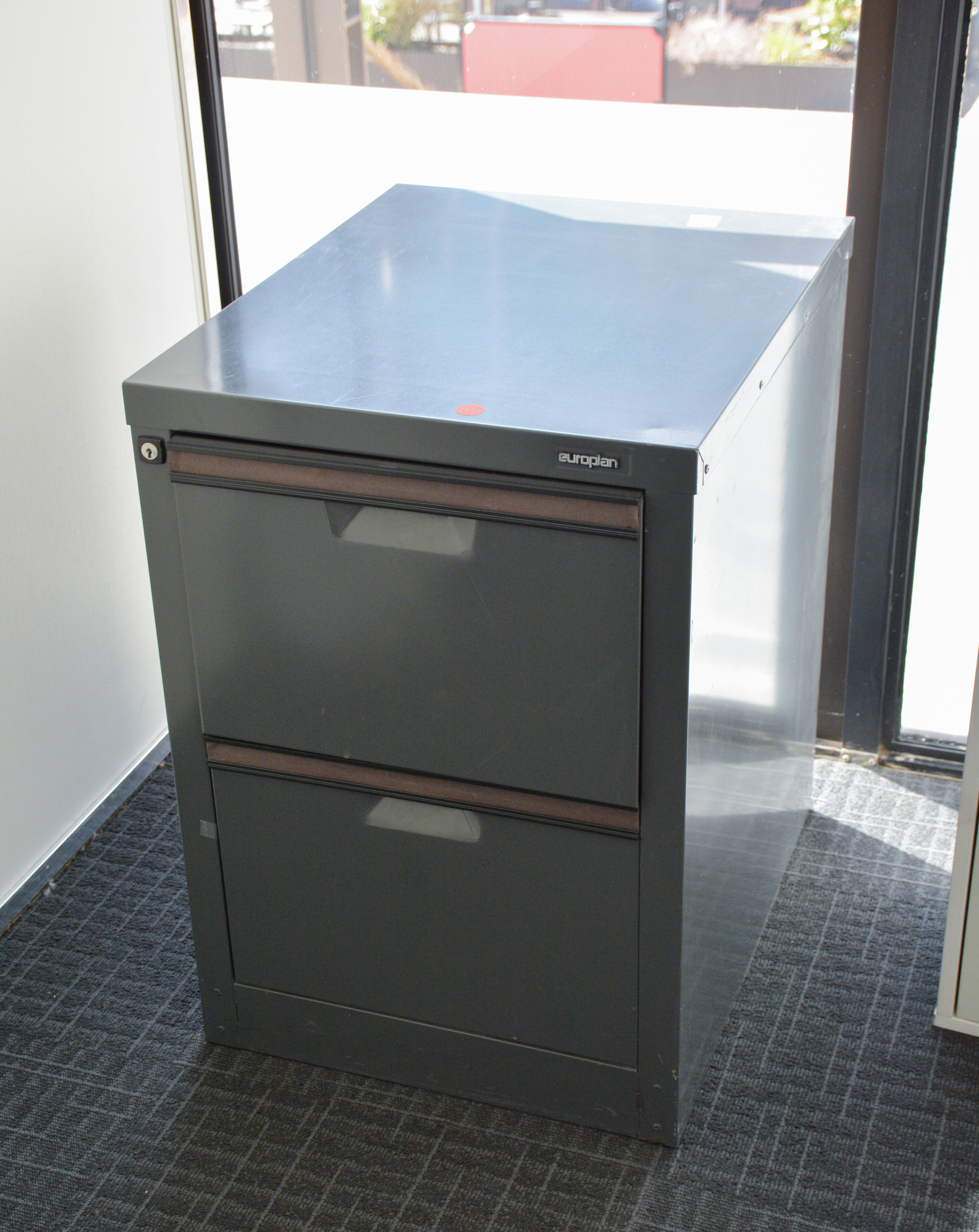 Two Drawer Europlan File Cabinet — sold at auction in New Zealand for $15