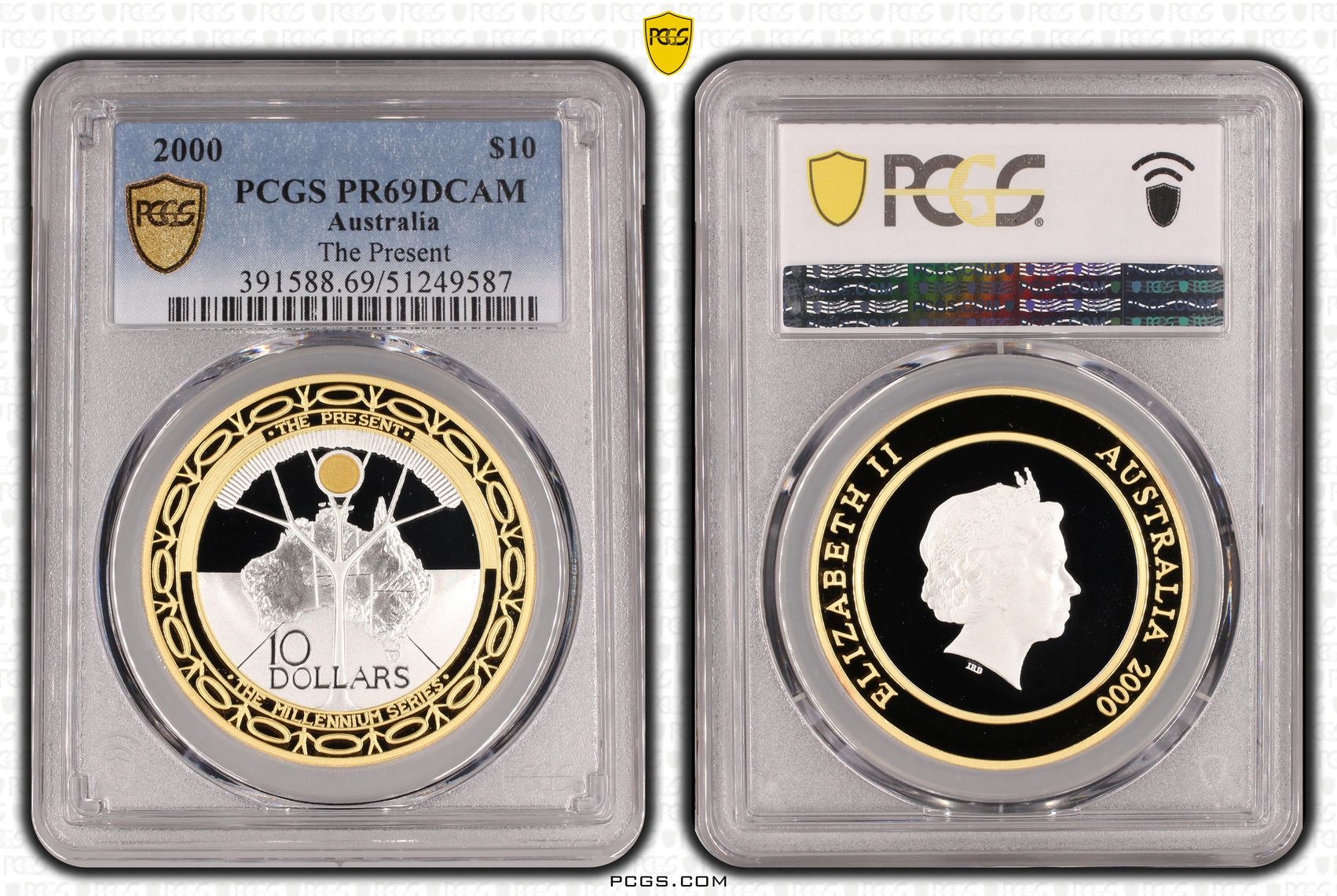 The Present, Ten Dollar, 2000, PCGS PR69DCAM
