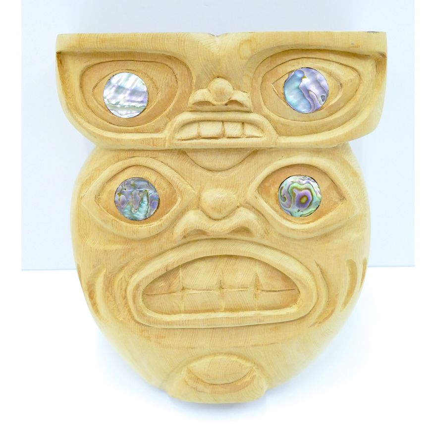 Lawrance Sheakley (Tlingit) ''Worm Woman'' 2006 Cedar Mask