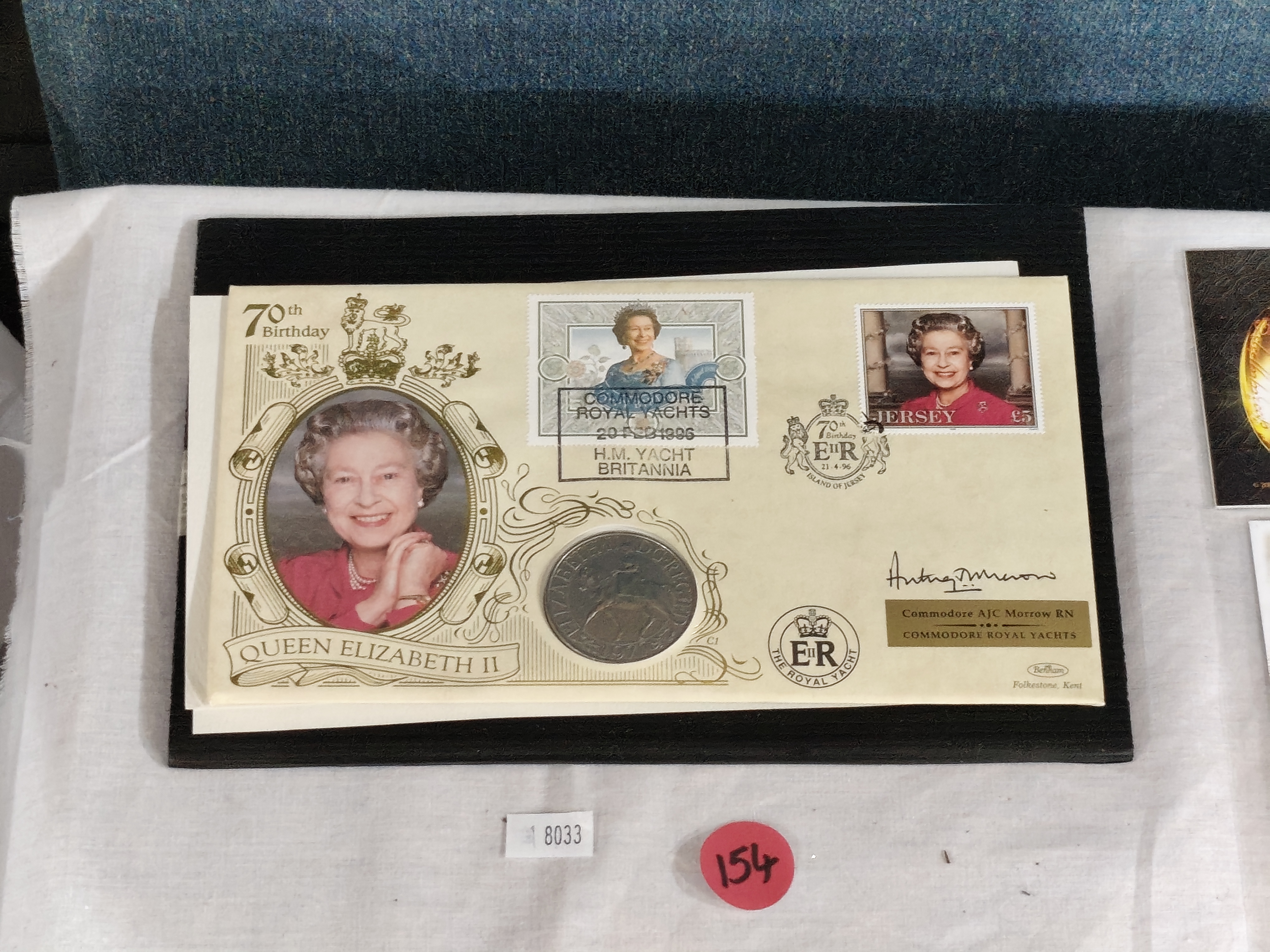 Benham 1996 Queen Elizabeth II 70th Coin Cover — NZ auction result