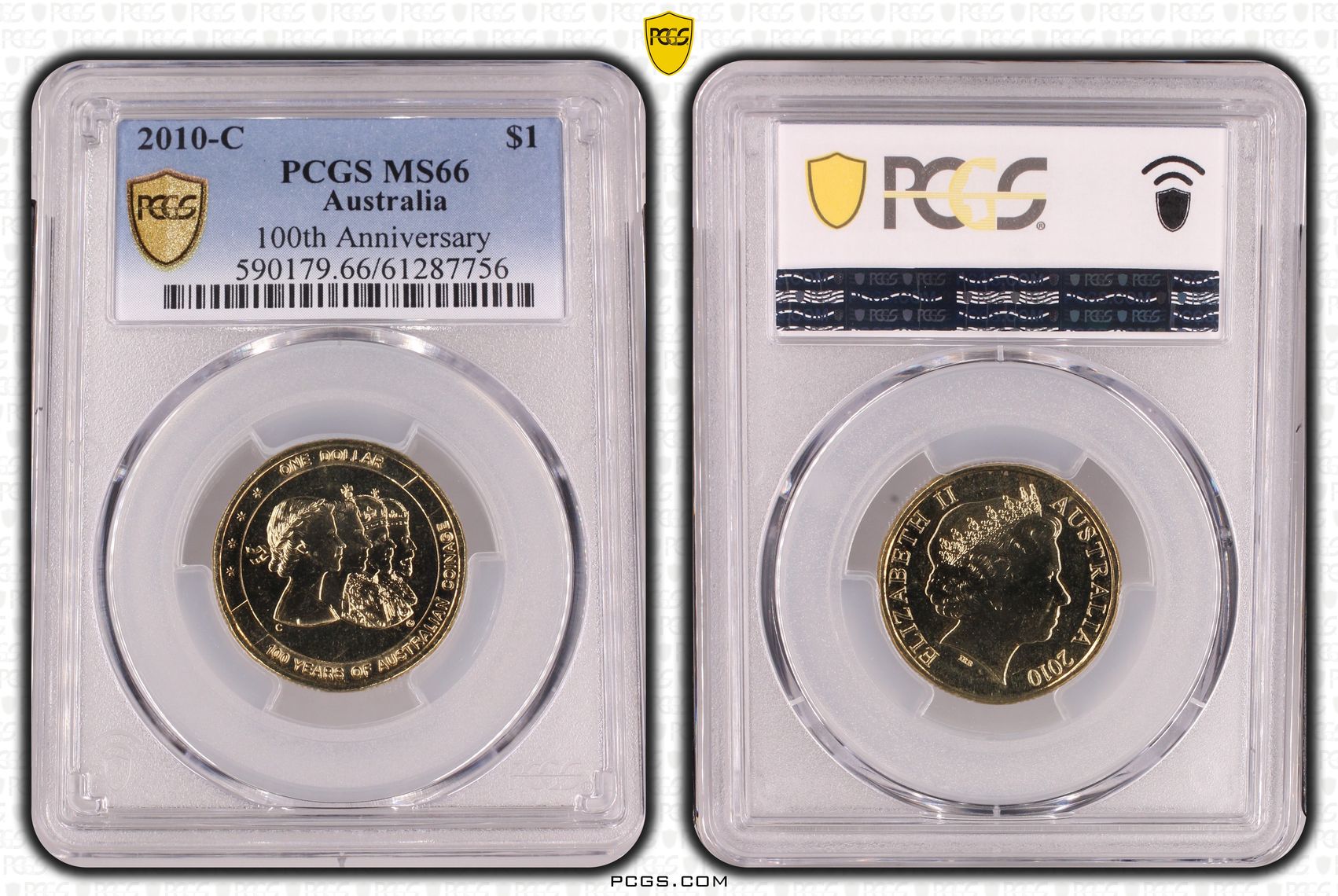 100th Anniversary, One Dollar, 2010-C, MS66