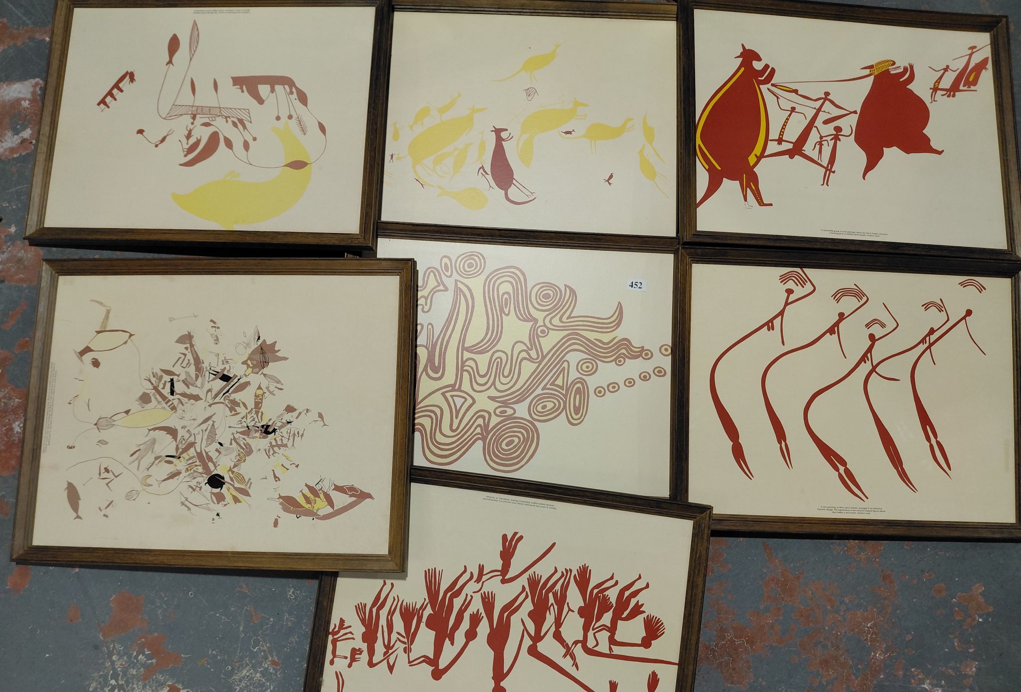 7 Mid-Century Lithographs