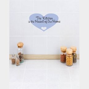Design with Vinyl RE 4 C 2264 The Kitchen is The Heart of Our Home Image Quote Vinyl Wall Decal Sticker, 20 x 20"
