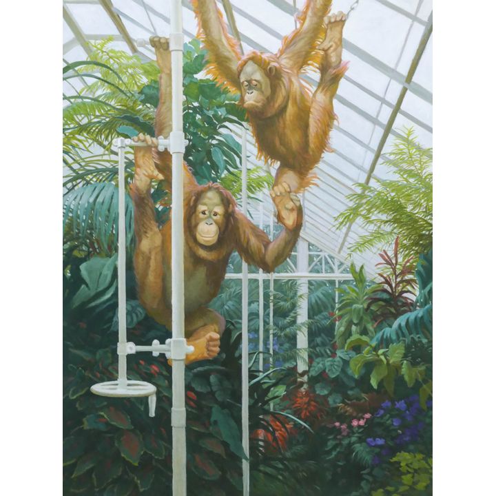 Pat Fridell ''Orangutangs'' Acrylic