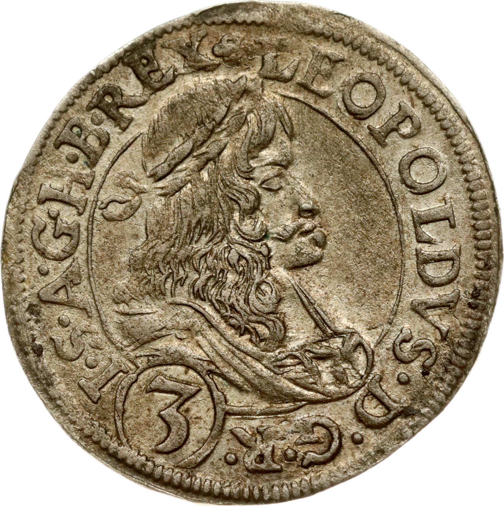 Austria 3 Kreuzer 1677 IAN | Numisbalt