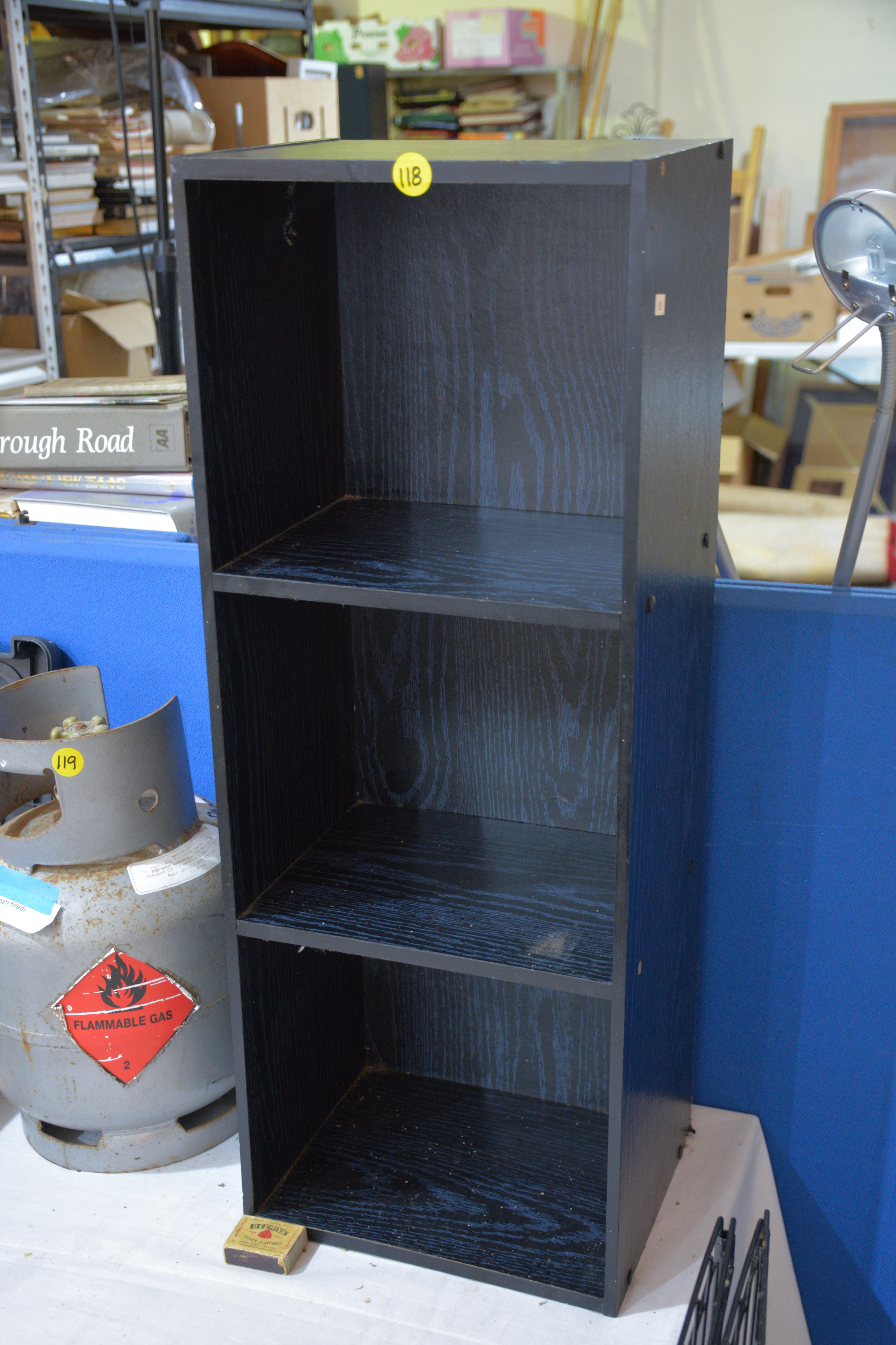 Small Black Bookcase — sold at auction in New Zealand for $10