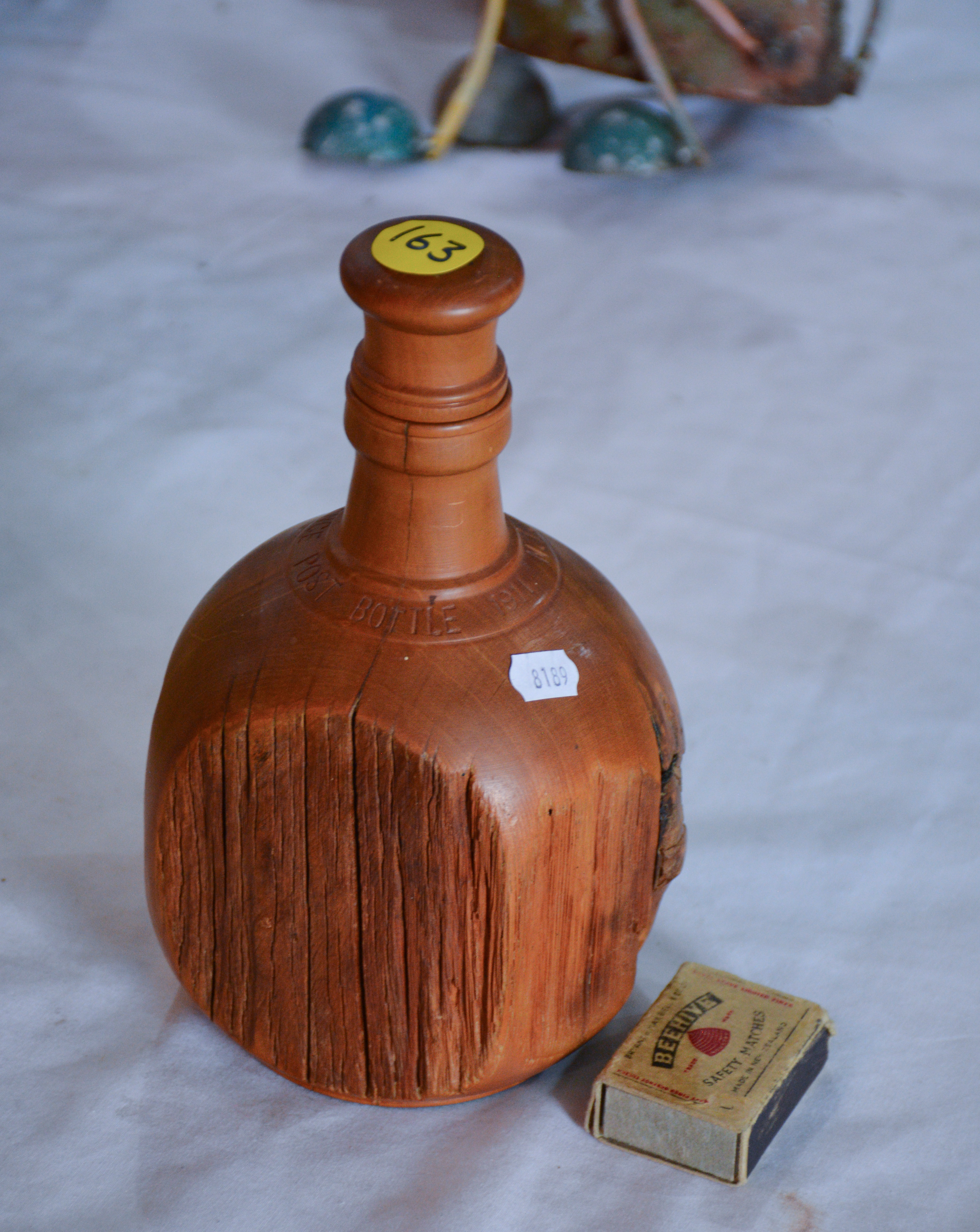 NZ Totara Fence Post Bottle — NZ auction result