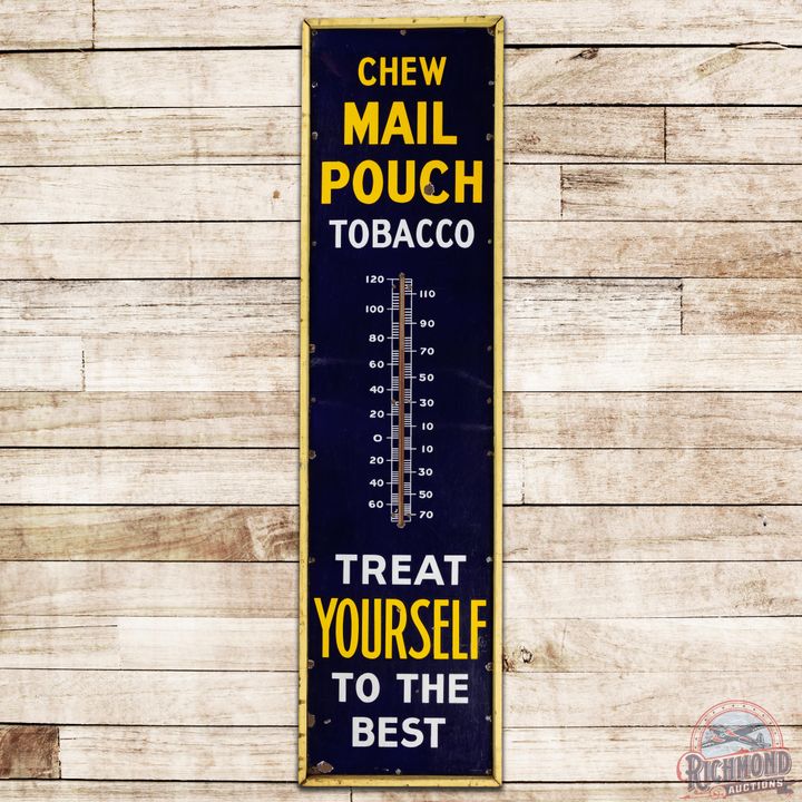 6' Chew Mail Pouch Tobacco SSP Thermometer Sign - 8